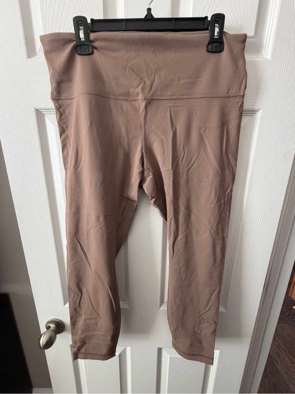lululemon athletica Taupe High-Rise Ribbed Leggings